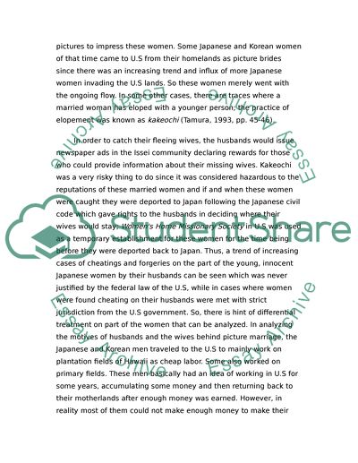 Women - Japanese Picture Bride