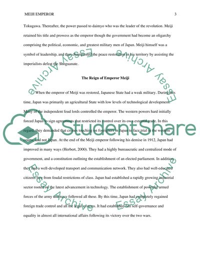 The Era Over Which Meiji Emperor Reigned