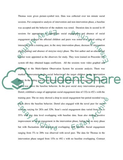 LITERATURE REVIEW ON EFFECTIVENESS OF SOCIAL STORIES ON THE SOCIAL BEHAVIORS OF AUTISTIC CHILDREN