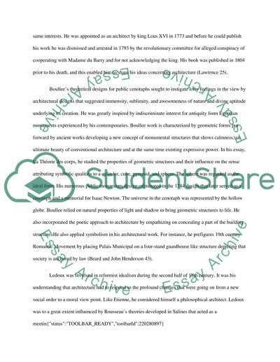 The Visionary Architectural Drawings of Etienne-Louis Boullee and Claude Nicolas Ledoux