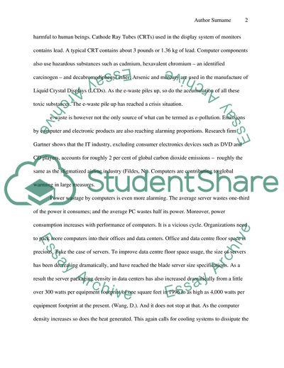 Greening Computer Issues Particularly for SMEs and Indivuals