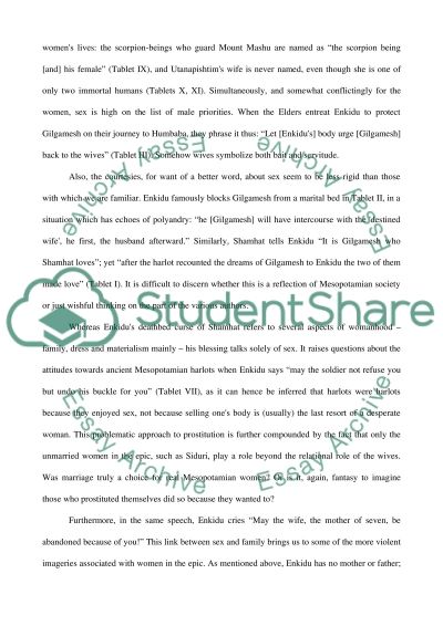 Gilgamesh essay topics