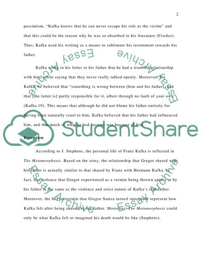 Modern European Literature: Research Portfolio of Franz Kafkas The Metamorphosis