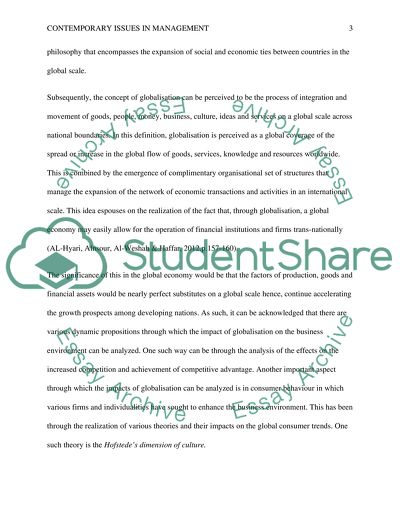 Contemporary Issues in Management