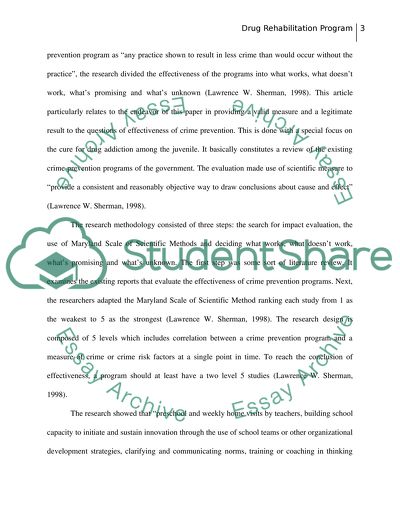 Drug Rehabilitation Program