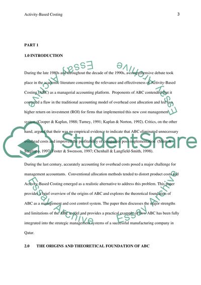 Activity-Based Costing: A Strategic Approach to Cost Management