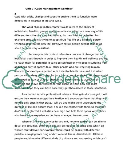 Human Services Process