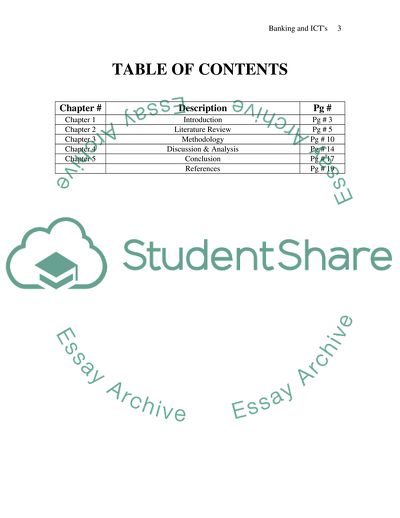 Application of Information and Communication Technology in Banking