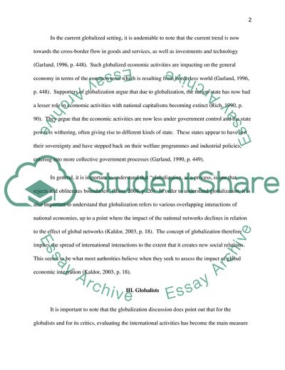 The Impact of Globalization on the Effectiveness of Traditional Policy Instruments