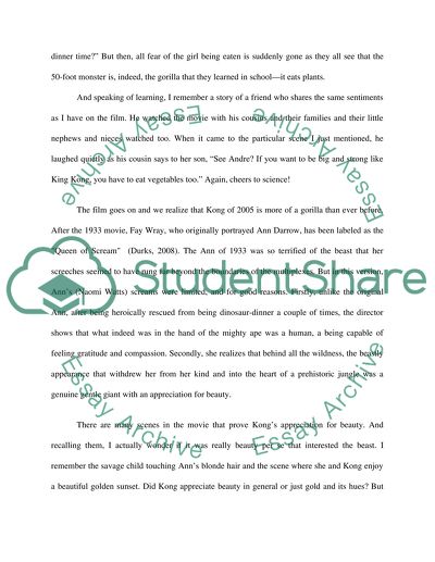 Whats worth preserving-King Kong 2005