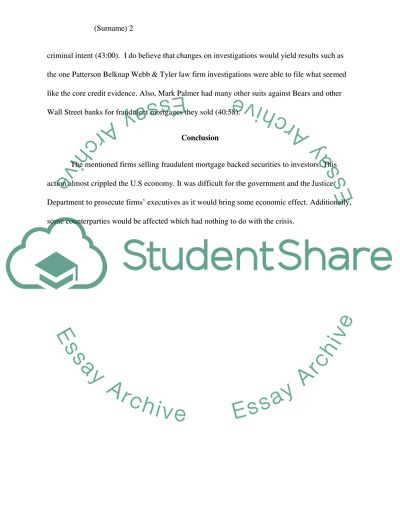 The Untouchables Program Critique