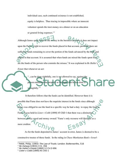 Tracing Property and Tracing Action