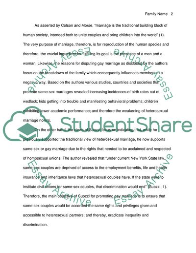 Perceptions and Beliefs on Marriage between People from the Same-Sex