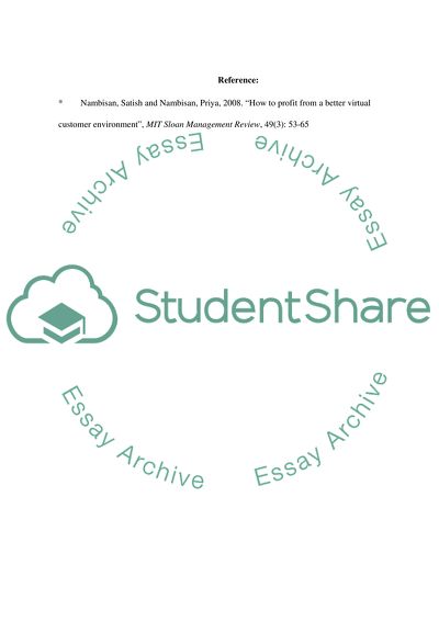 Virtual Customer Environments