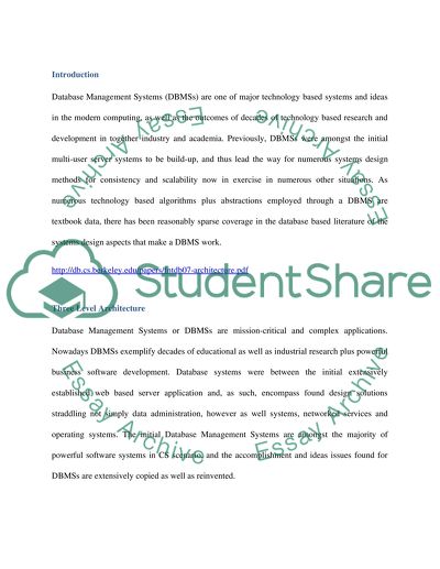 Three Level Architecture