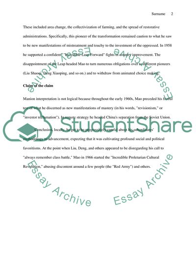 Advancement of Mao Zedongs Associates