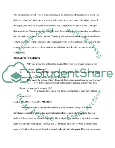 Study abroad: Cultural Differences of Students