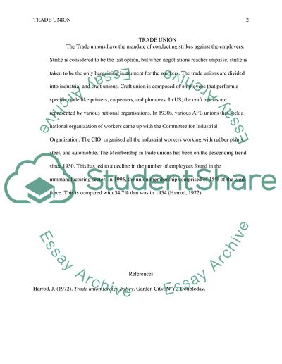 Trade Union Foreign Policy