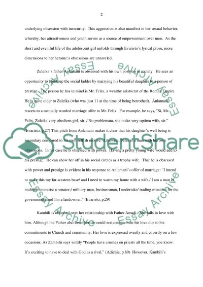 Purple hibiscus essay