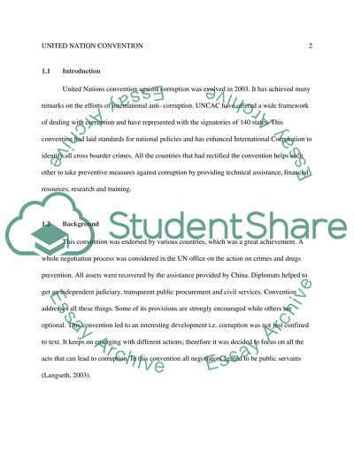 United Nations Convention Against Corruption
