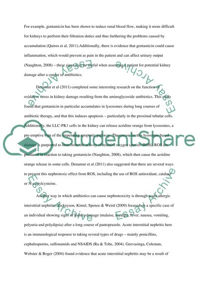Antibiotics and Nephrotoxicity