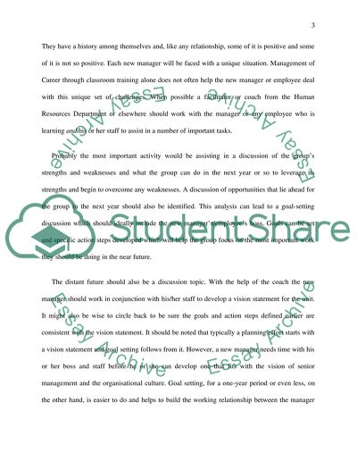 Career Management and Development