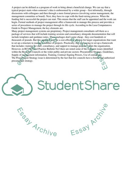 Project Management: The Performance of Public Private Partnerships in Scotland