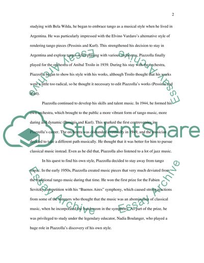 Histoire du Tango by Astor Piazzolla