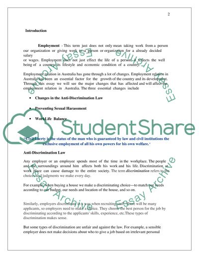 Employment Relations in Australia