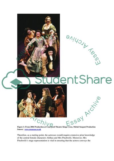 Female Gender in a Production of The Country Wife