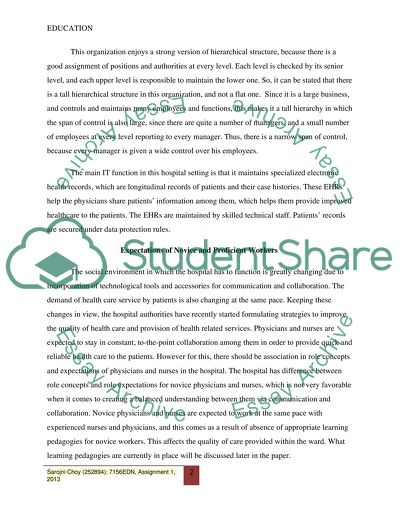 Workplace learning for novice workers