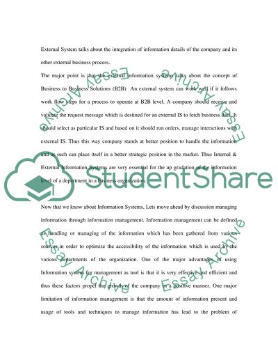 Concepts and Scope of Management of Information Systems in Business