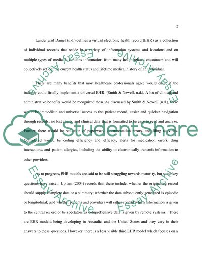 National Electronic Healthcare Record