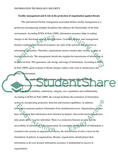 Information Technology- Security