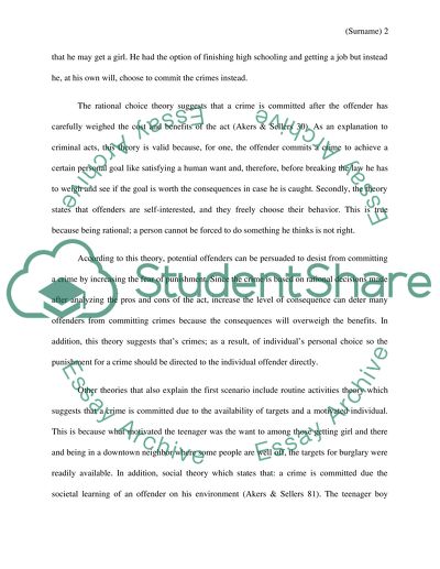 Criminological Theories