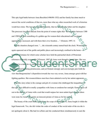 The Burgermeisters Daughter by Steven Ozment