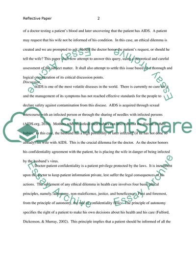 Doctor-Patient Confidentiality