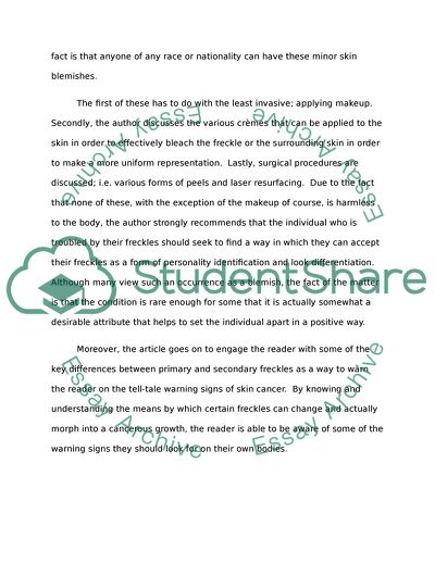 Skin in the Freckles 101 by Sarah Siddons