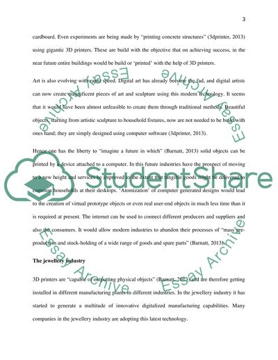 The Concept of 3D Printing