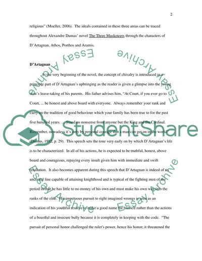 Chivalry Among Men in the Novel The Three Musketeers