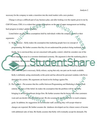 Critical Thinking Case Assessment