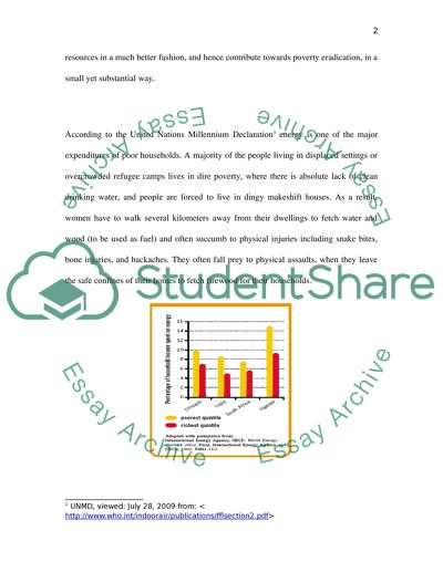 Addressing Women Vulnerability in Refugee Camps through the Provision of Household Energy