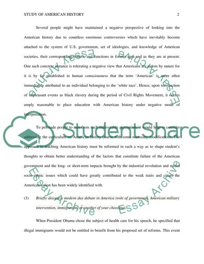 Issues of American History