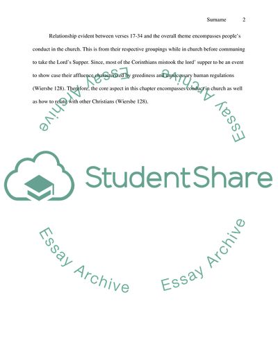 Divisive Issue in 1 Corinthians