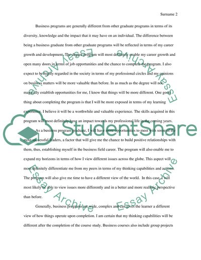 My Choice to Apply for the University of Miami Business Program