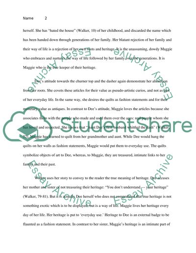 Alice Walker: Heritage in Everyday Use