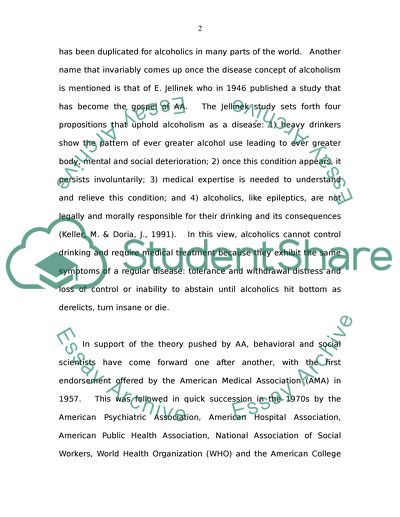 The Theoretical Debate on the Psychological And Medical Aspects of Habitual Drinking