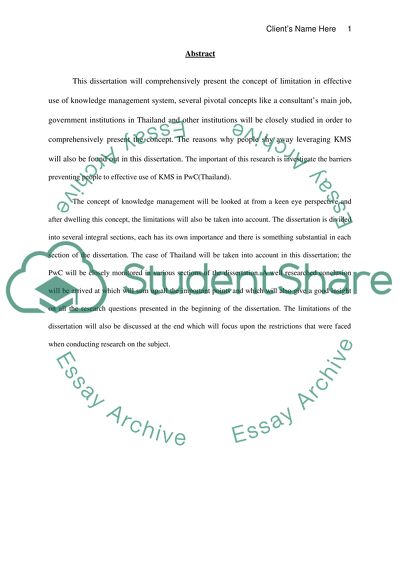 Abstract about Barriers to KMS