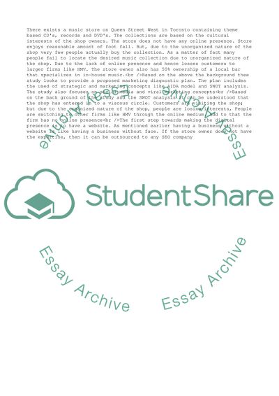 Marketing in the Information Age for Specialty Record Music Store