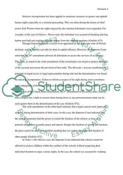 Selective Incorporation